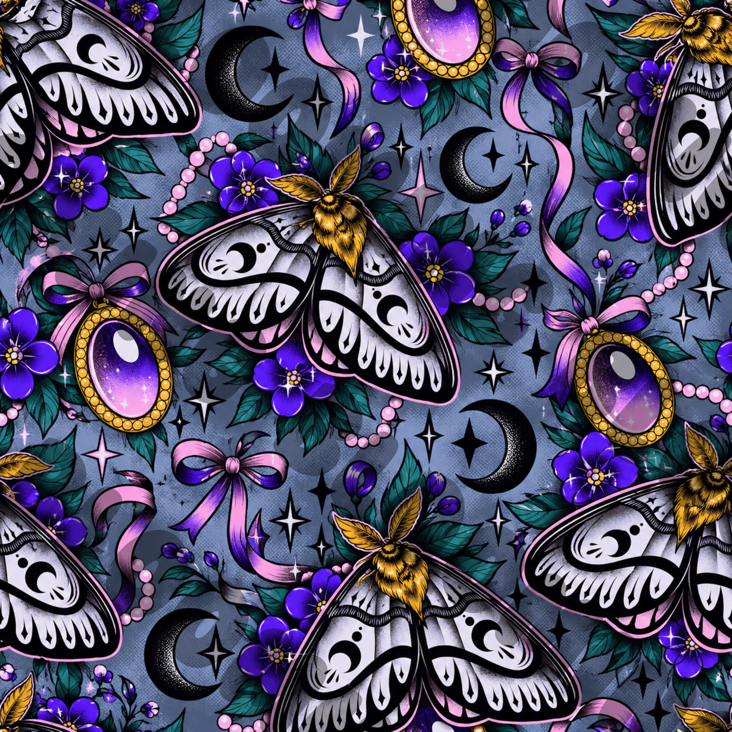 Moth printed vinyl