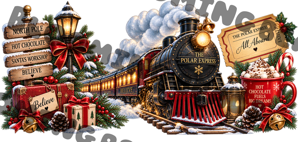 16oz wrap polar express