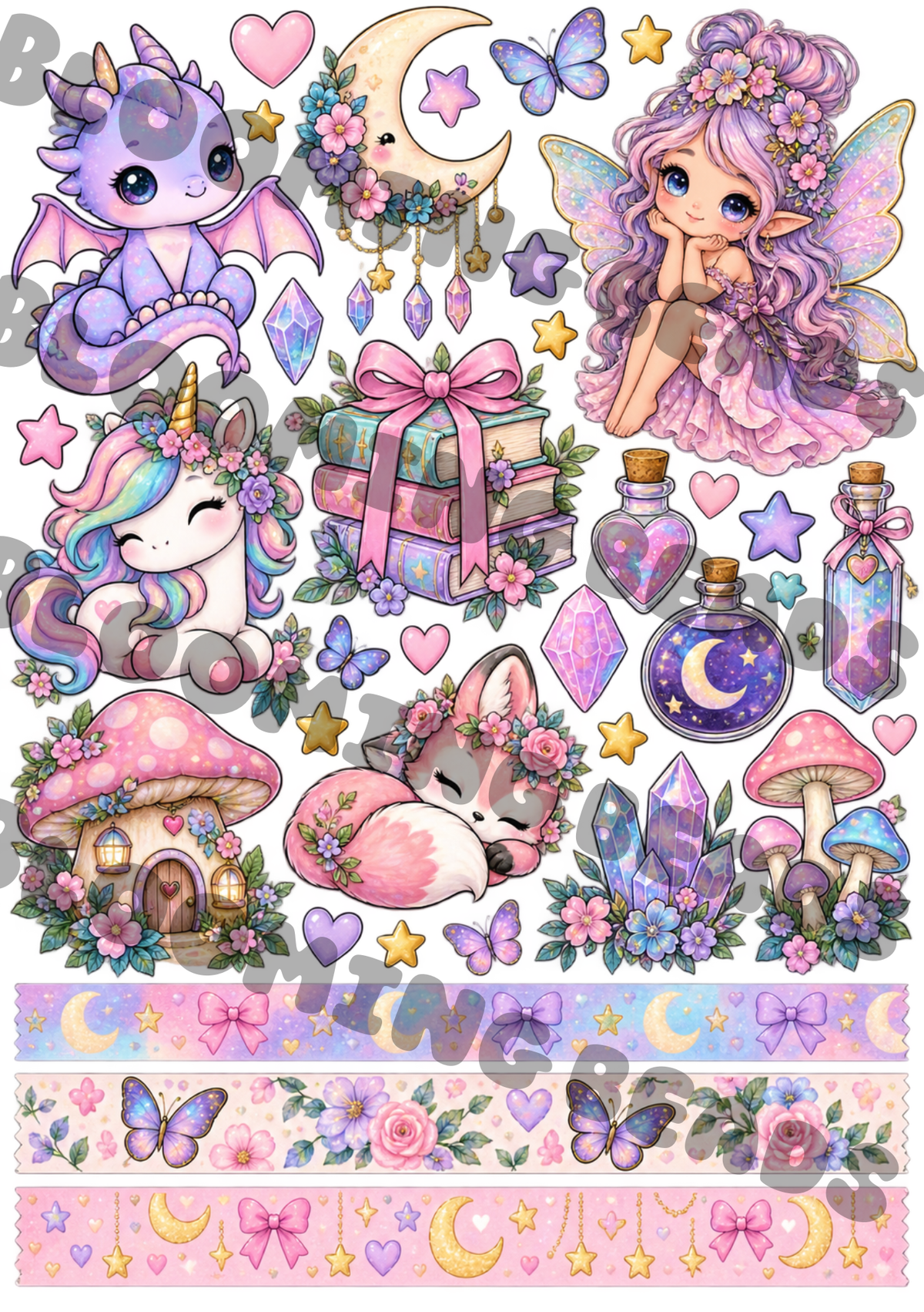 A4 element sheet fantasy