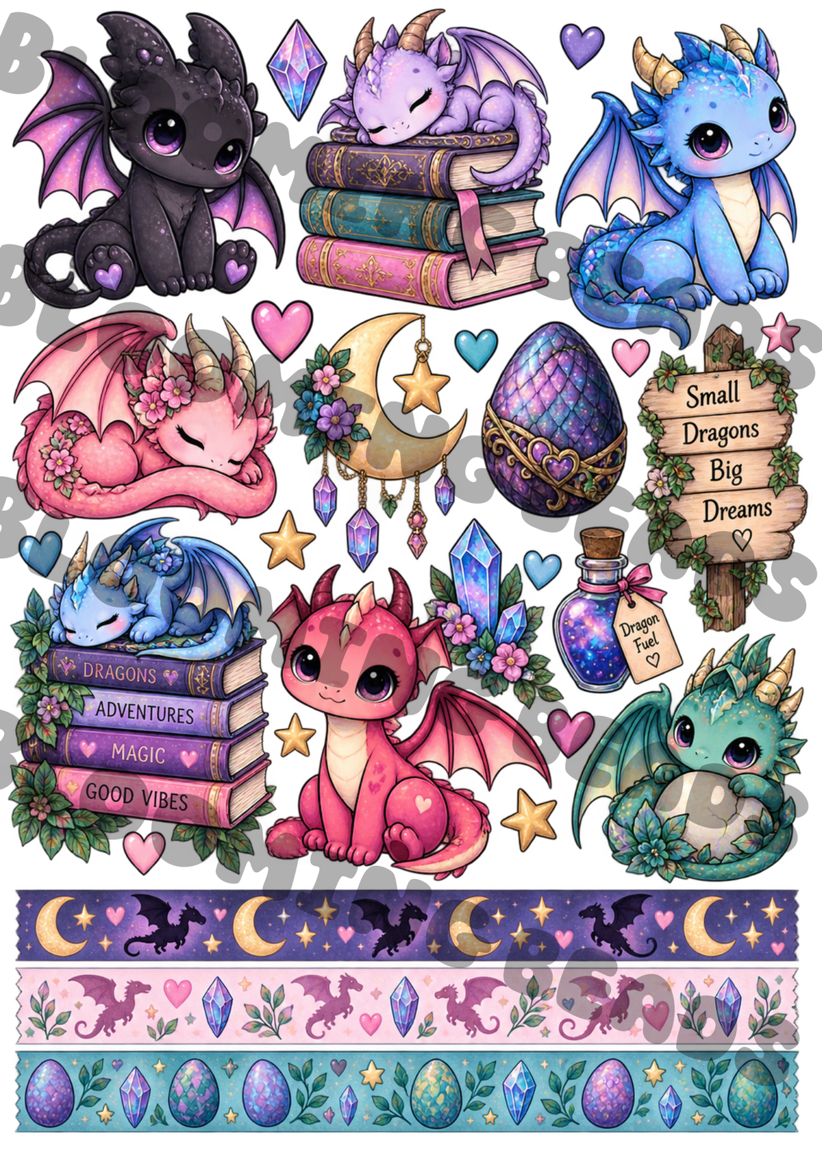 A4 element sheet dragon