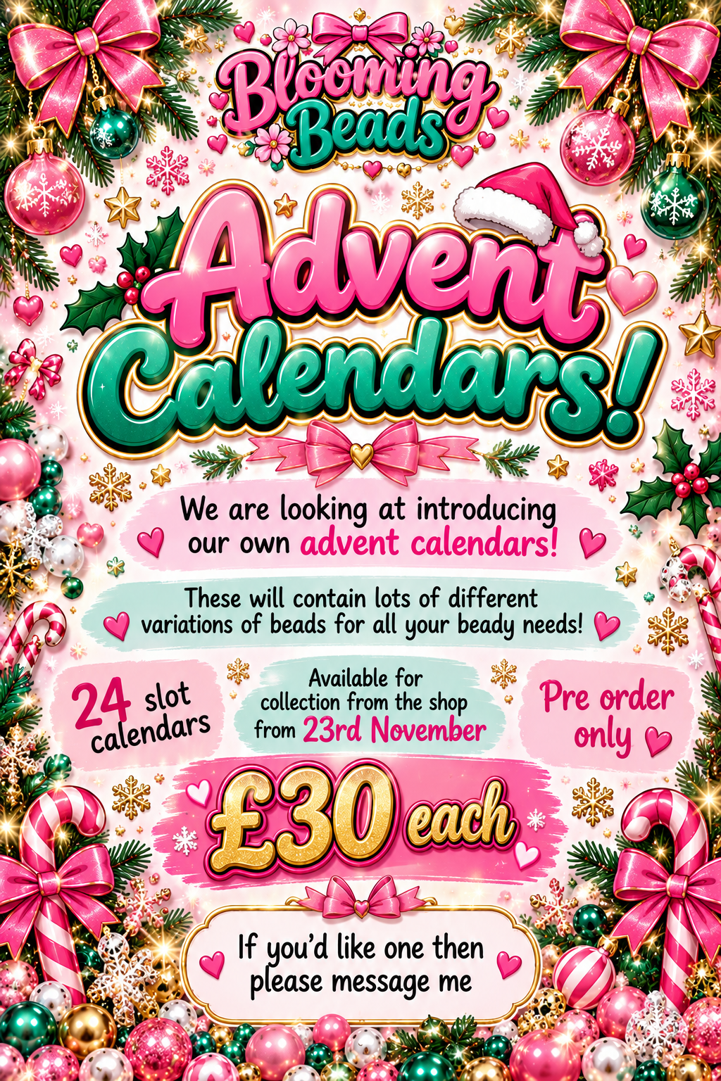 Advent calendar pre order