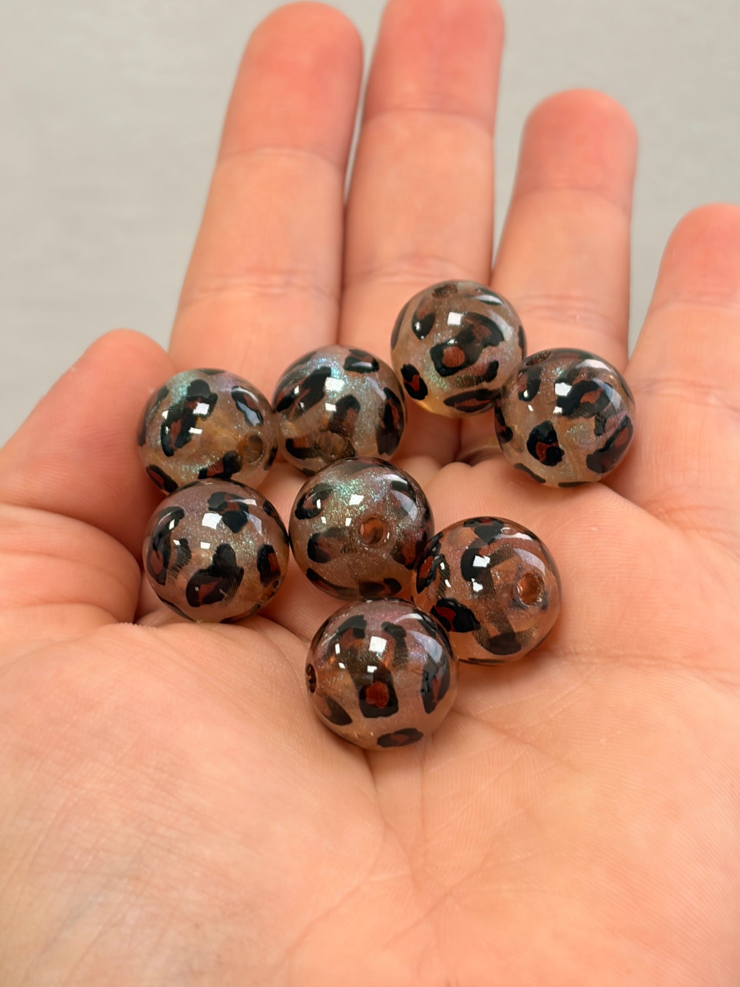 Leopard print 16mm (10pcs)