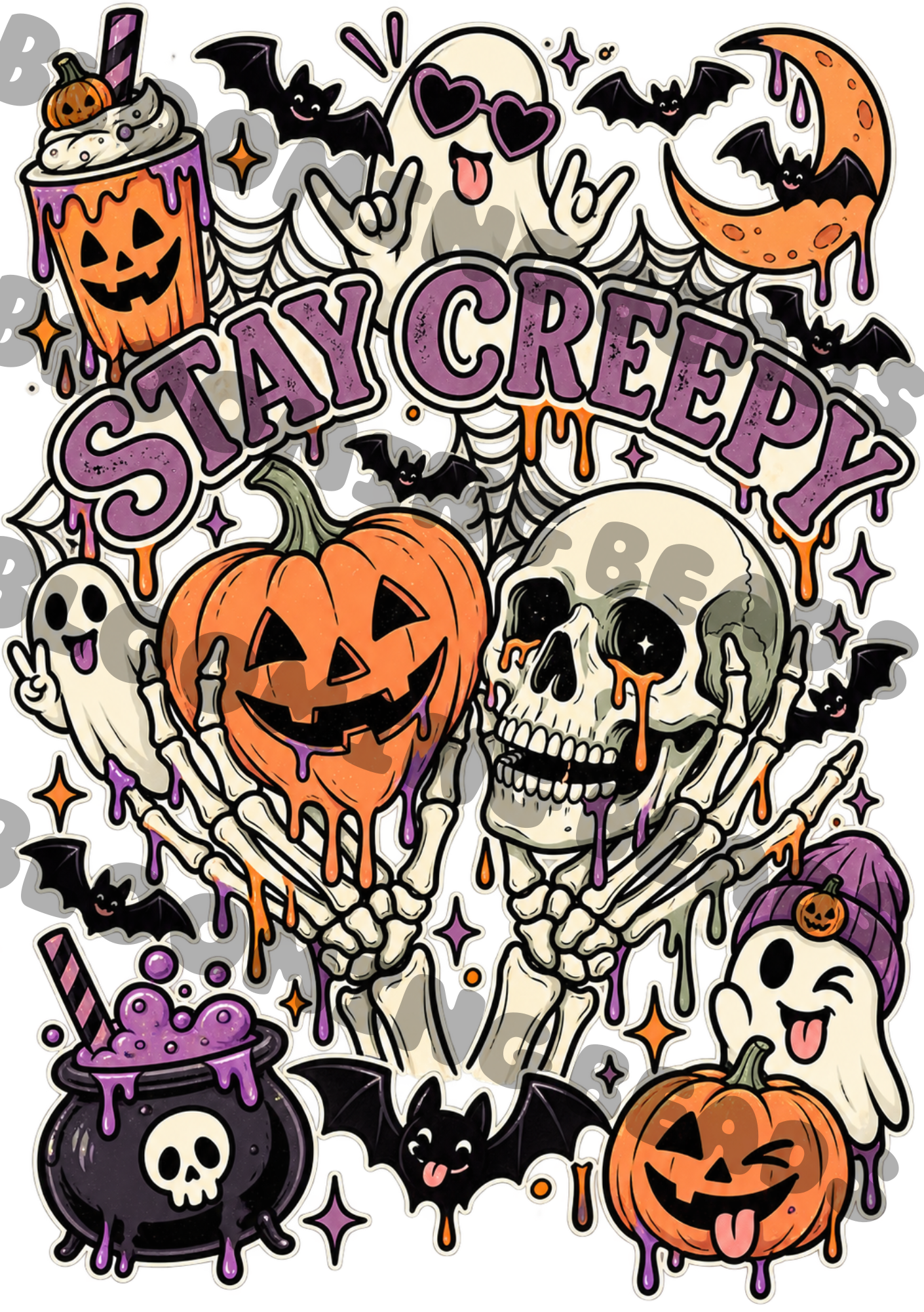 A5 notebook wrap - stay creepy