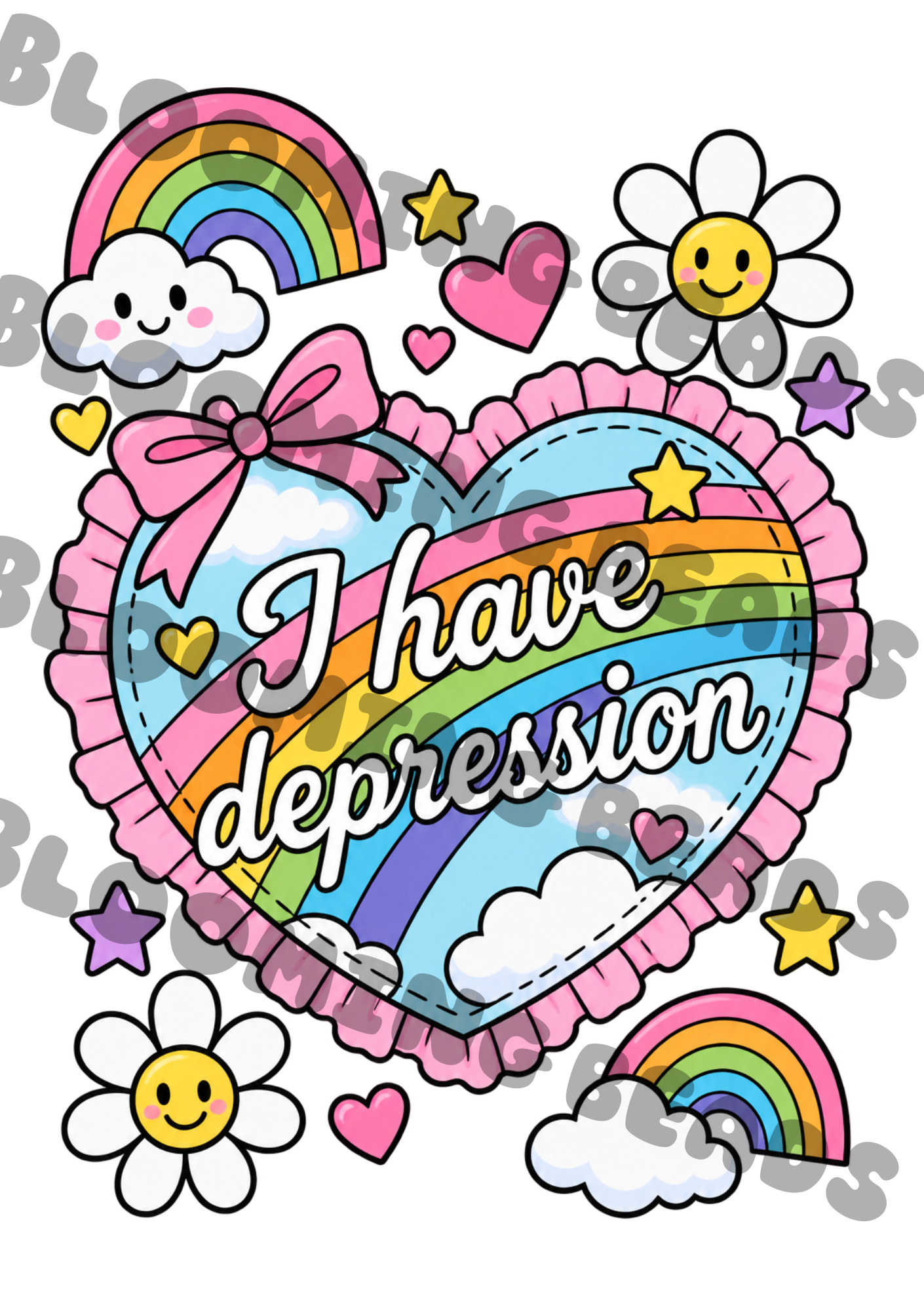 A5 notebook wrap - depression simple