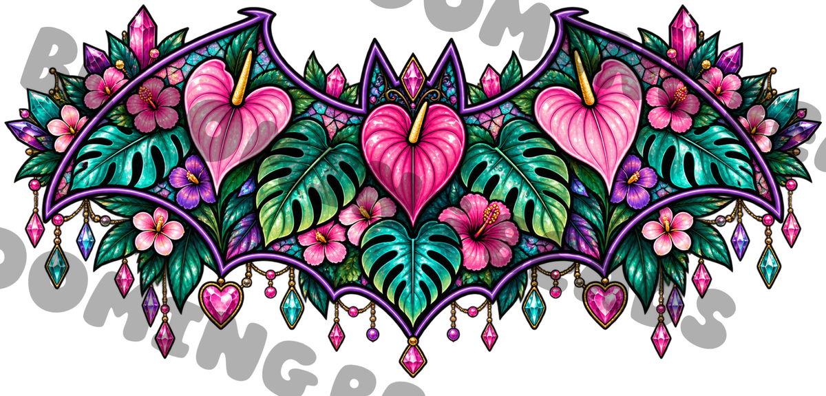 16oz wrap bat flower