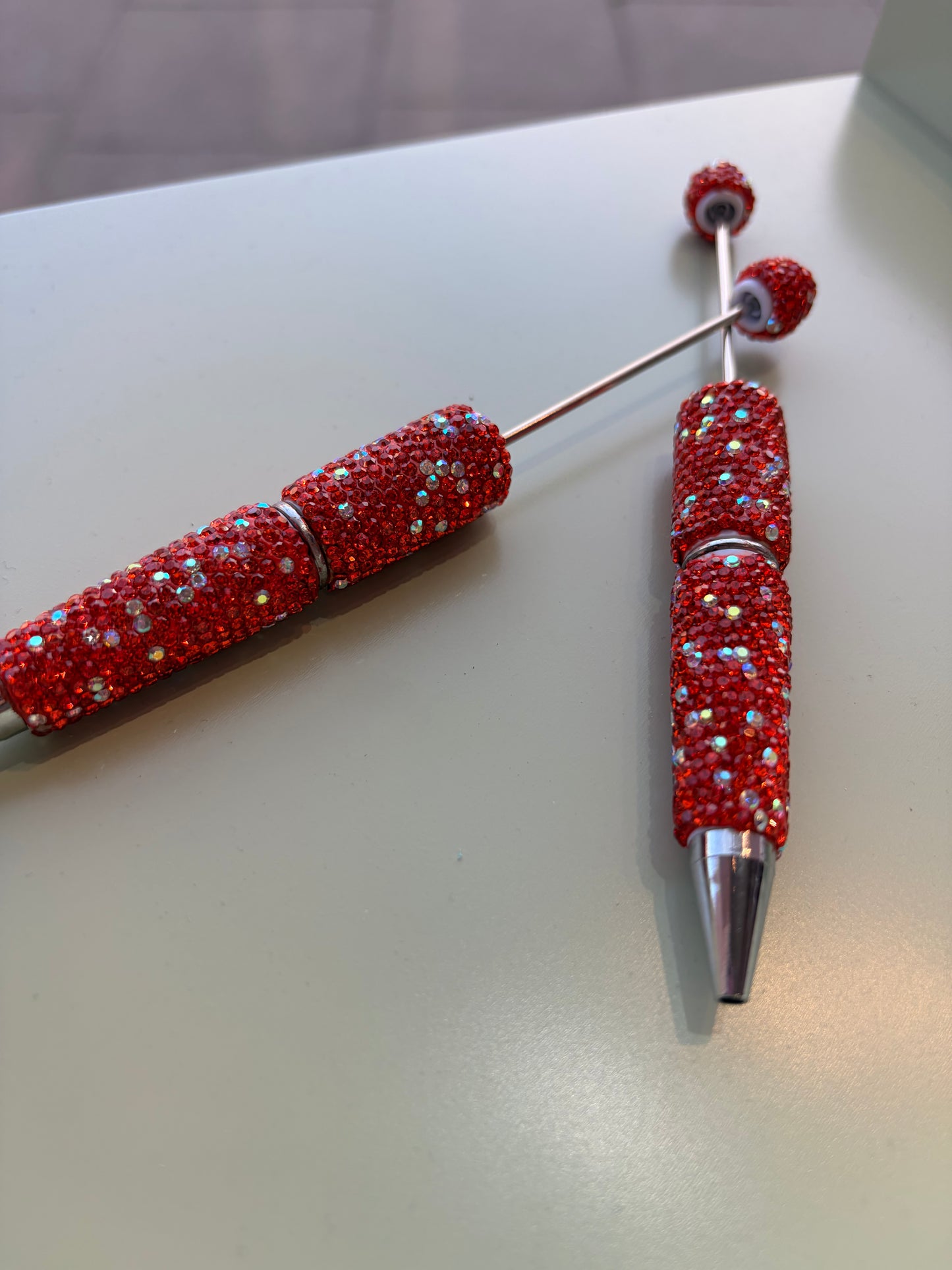 Orange and ab beadable pen