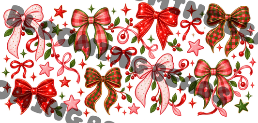 16oz Christmas bow wrap