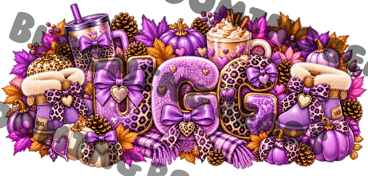 16oz purple Ugg wrap