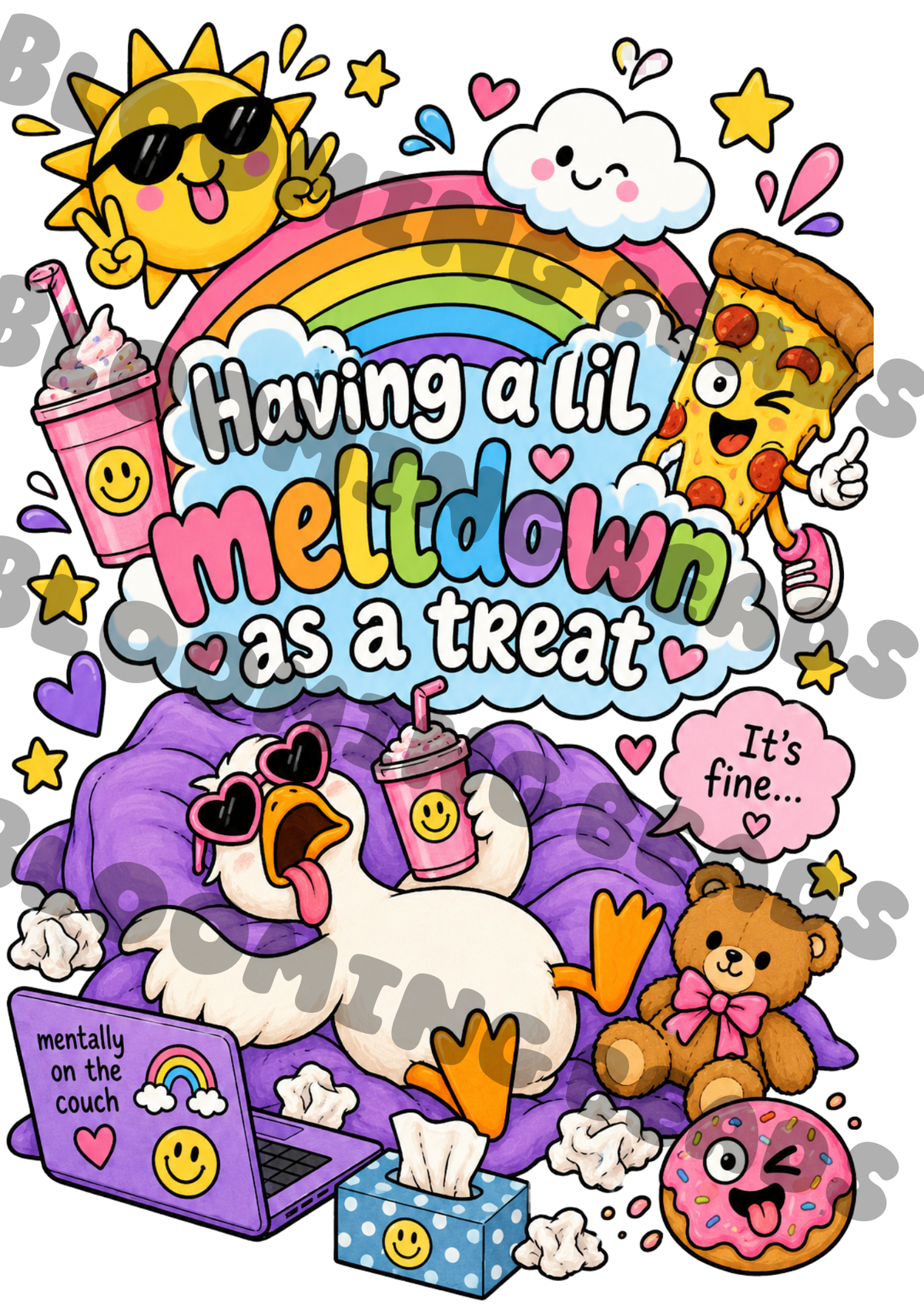 A5 notebook wrap - meltdown goose