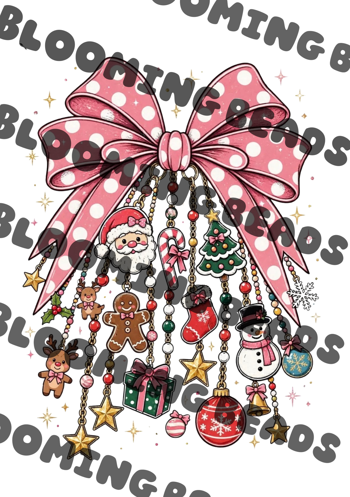 A5 notebook wrap - Christmas bow