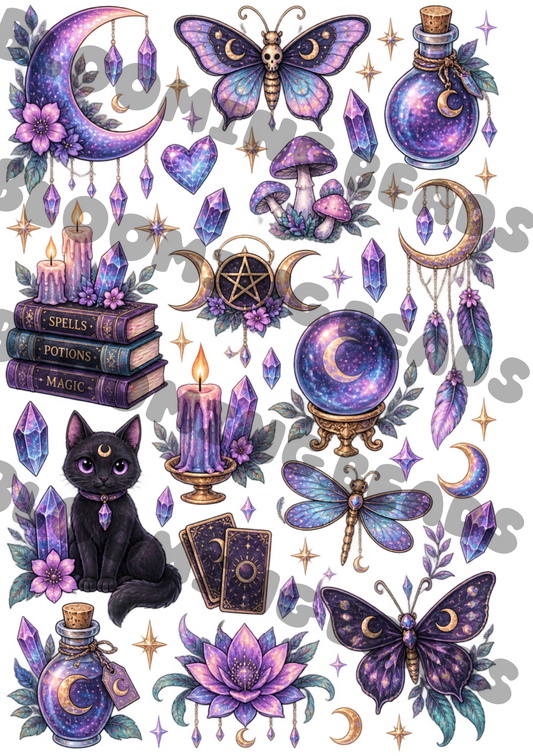 A4 element sheet mystical