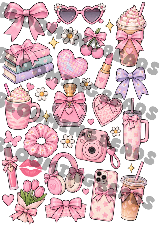 A4 element sheet girly