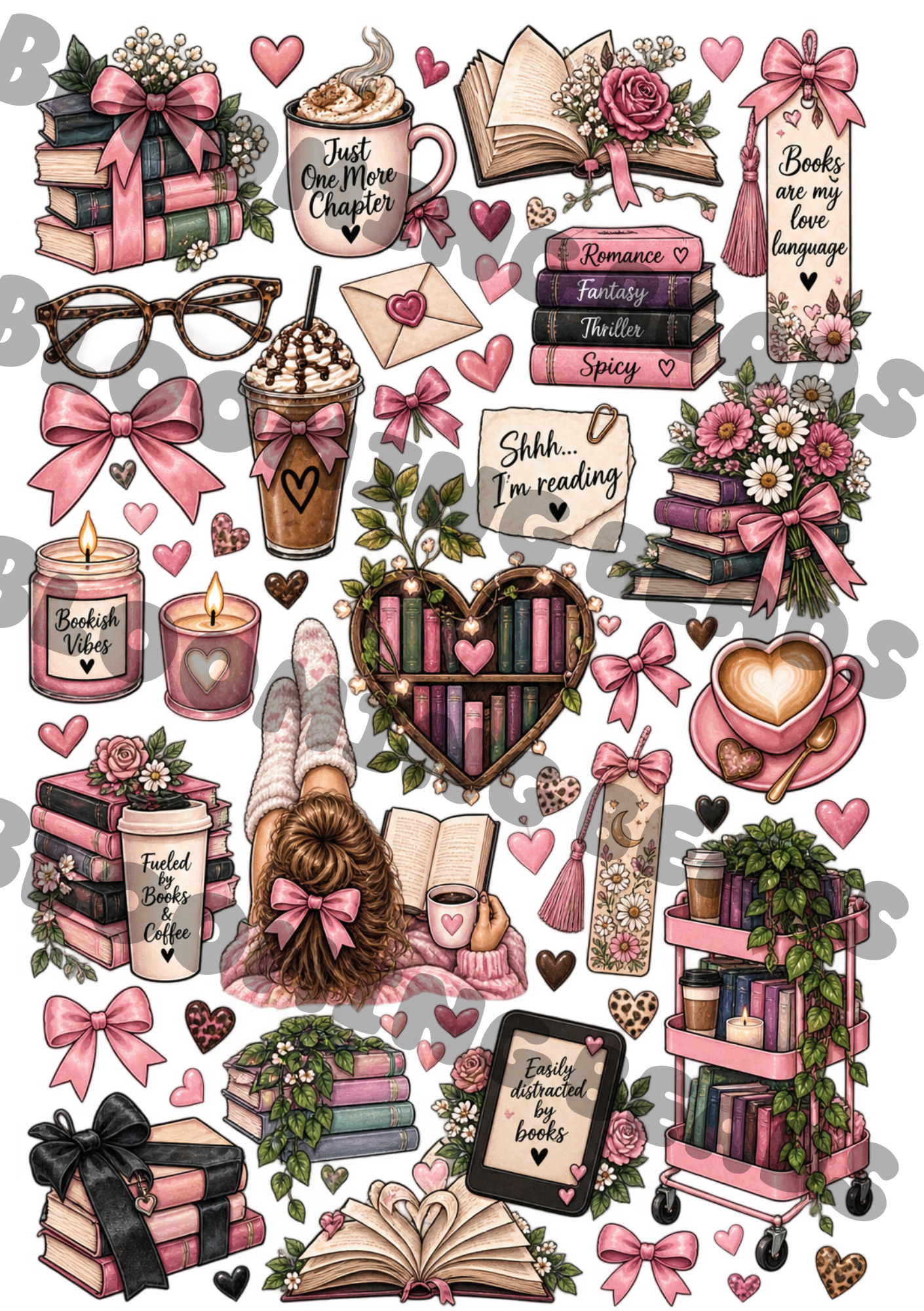 A4 element sheet bookish