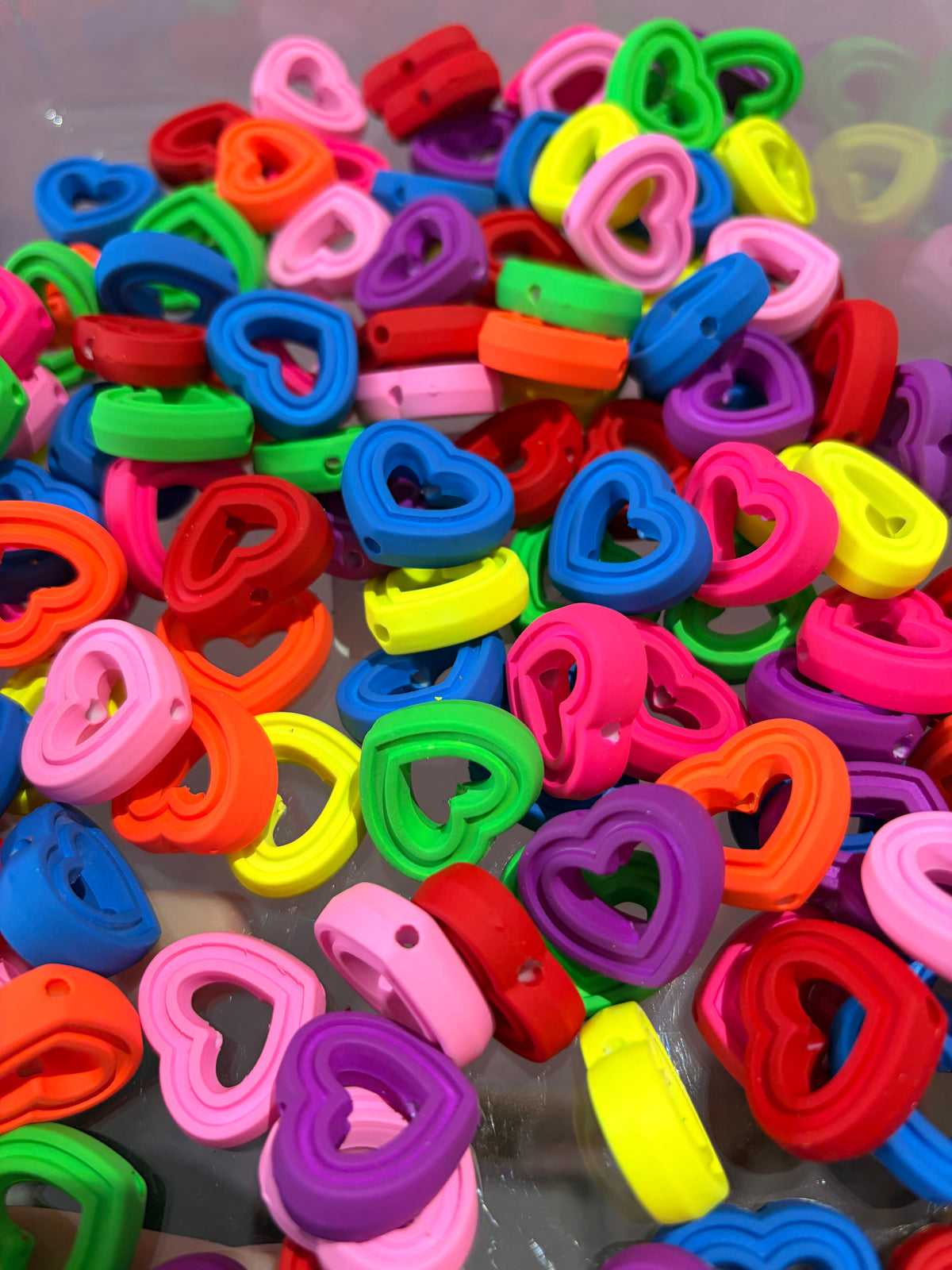 Neon hearts (5 pack)