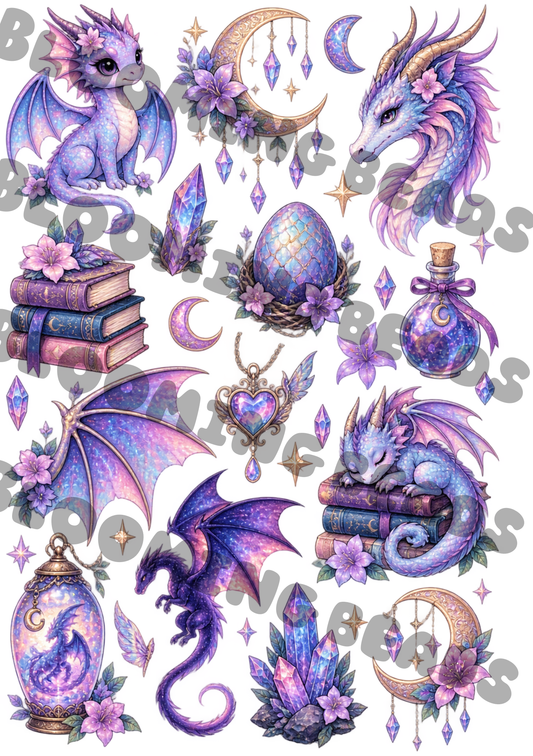 A4 element sheet dragon