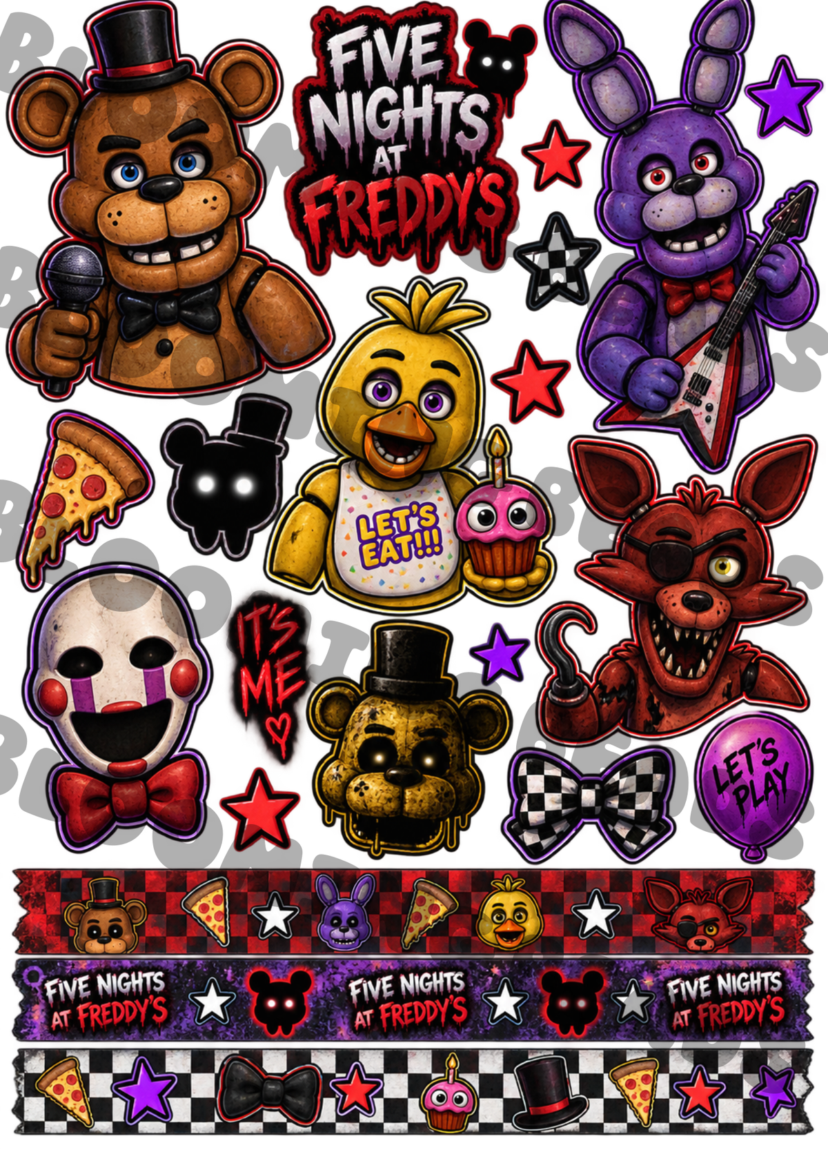 A4 element sheet five nights