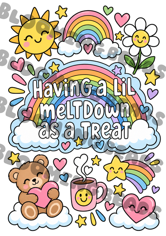 A5 notebook wrap - meltdown