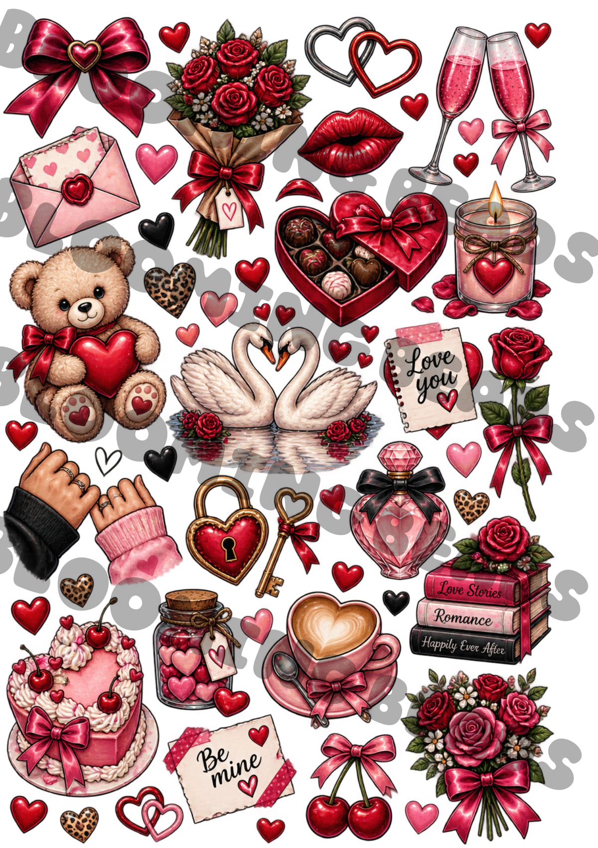 A4 element sheet romance