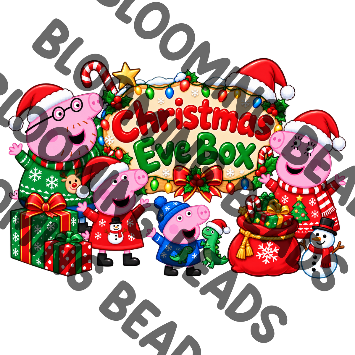 Peppa Christmas Eve box designs