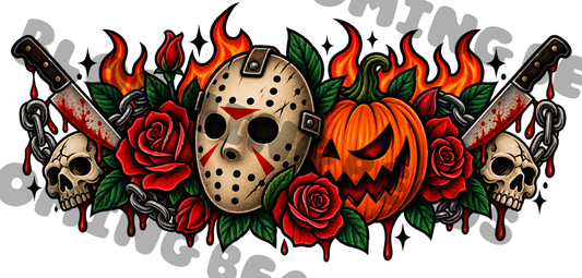 16oz wrap horror pumpkin