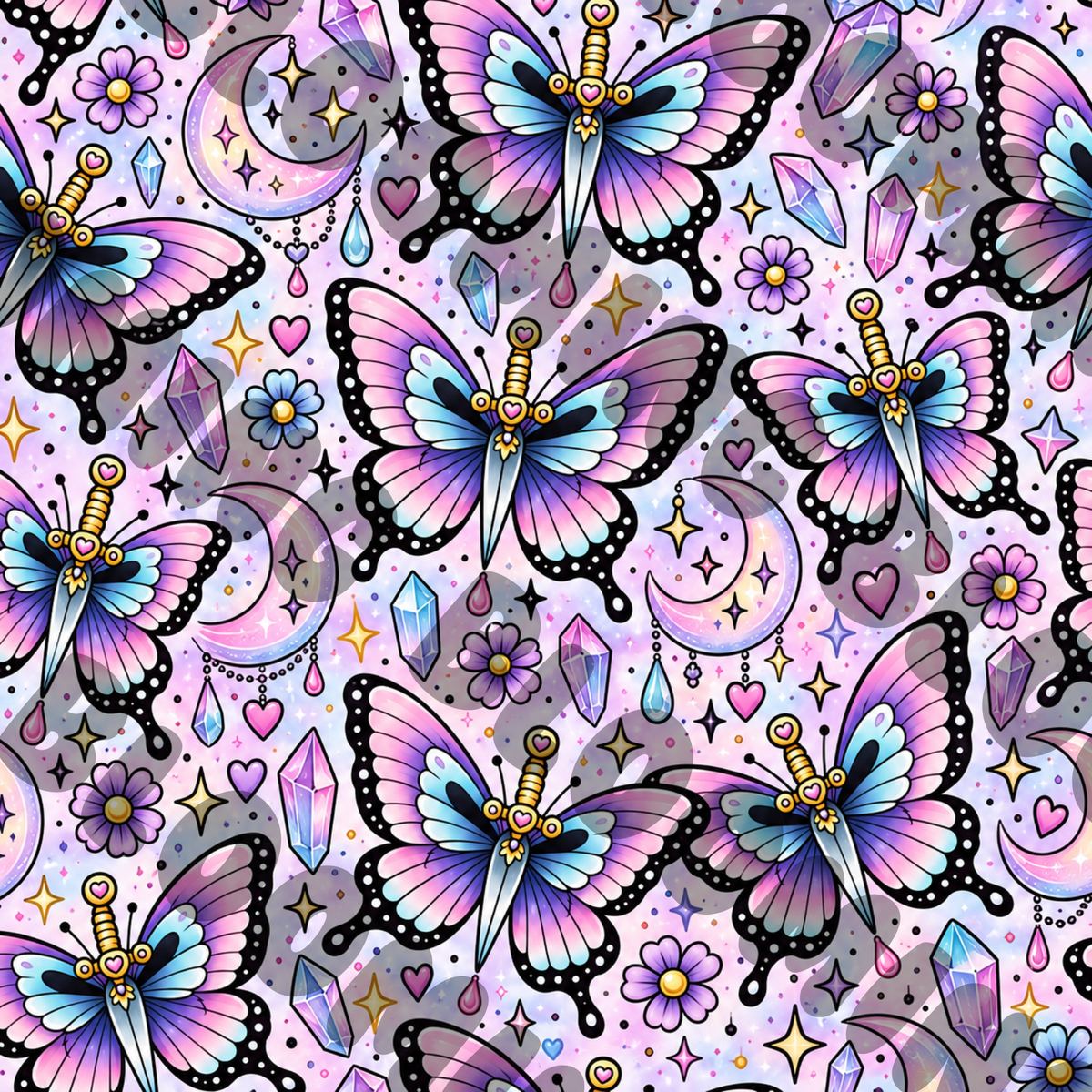 Butterfly  printed vinyl