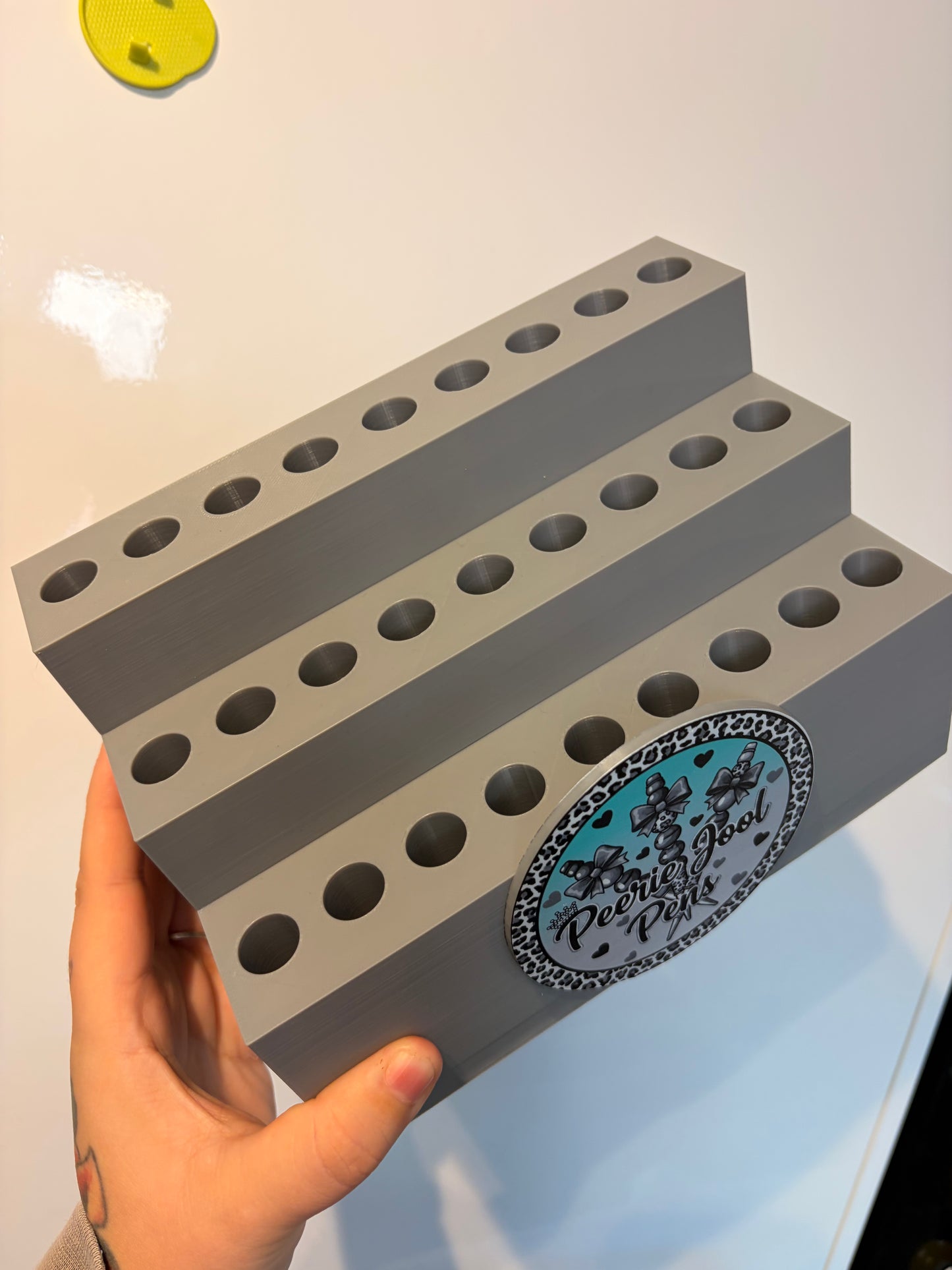 3 tier pen stand uv printed logo