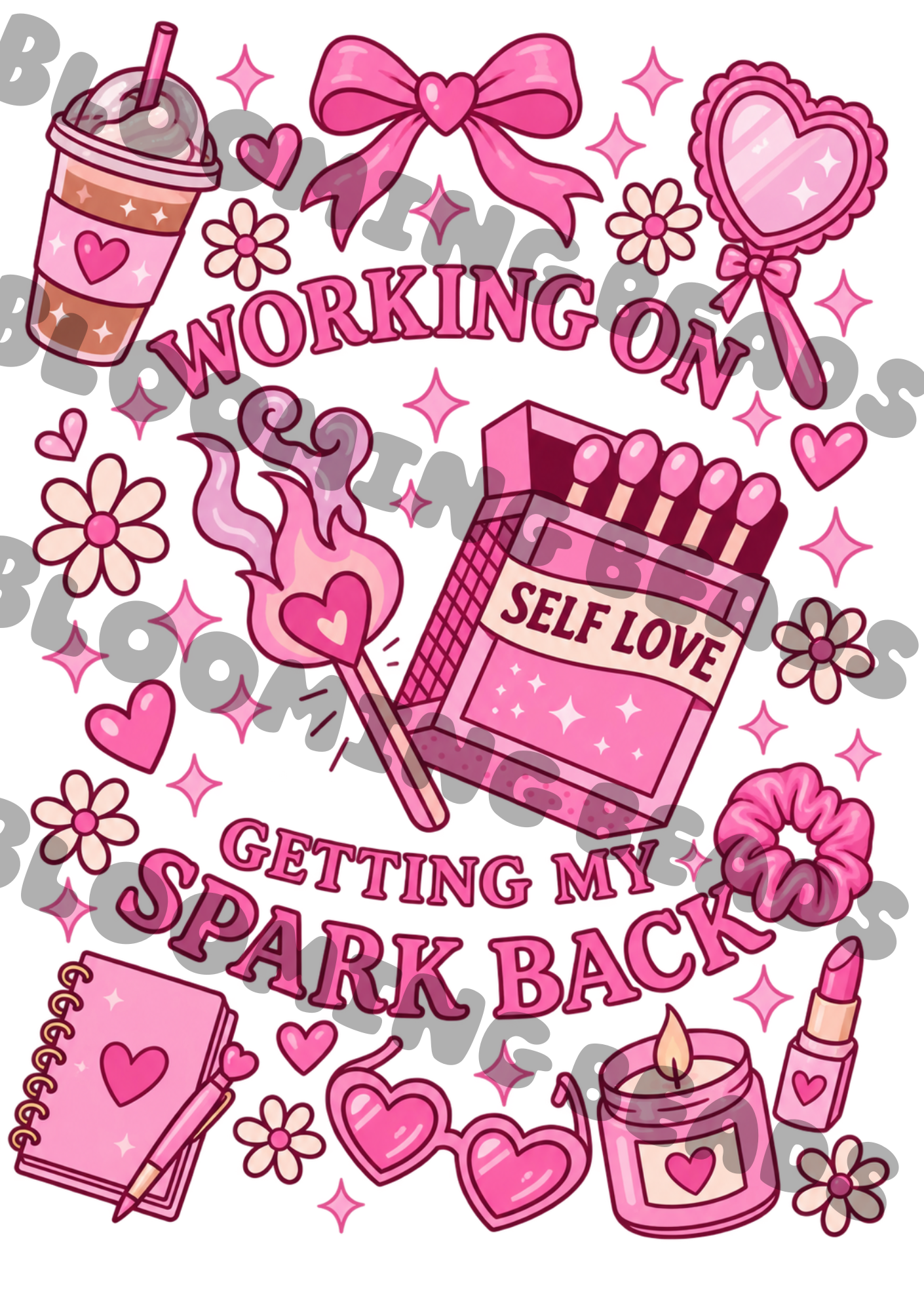 A5 notebook wrap - self love