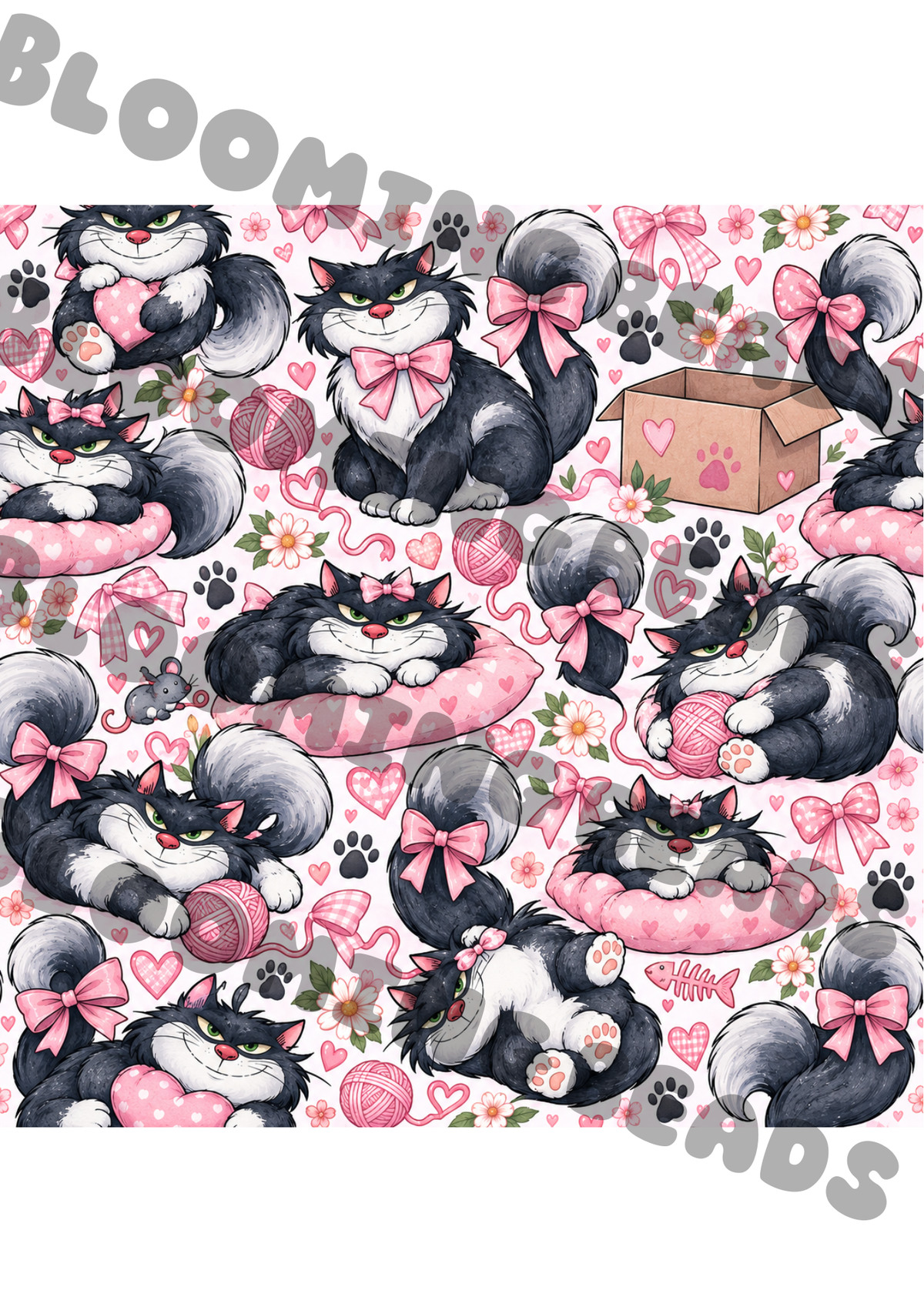 Pink cat bead