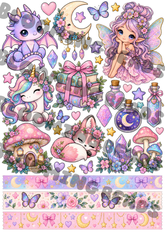 A4 element sheet fantasy
