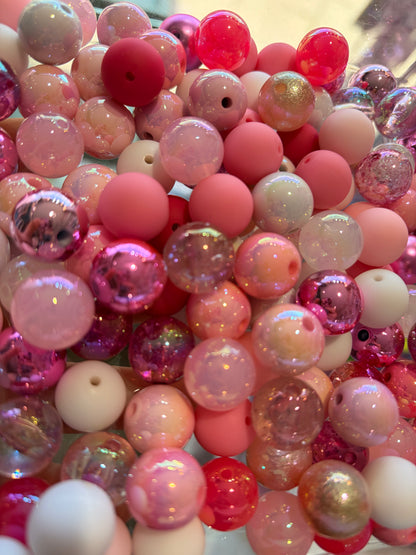 Pink mix 16mm (10pcs)