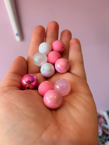 Pink mix 16mm (10pcs)