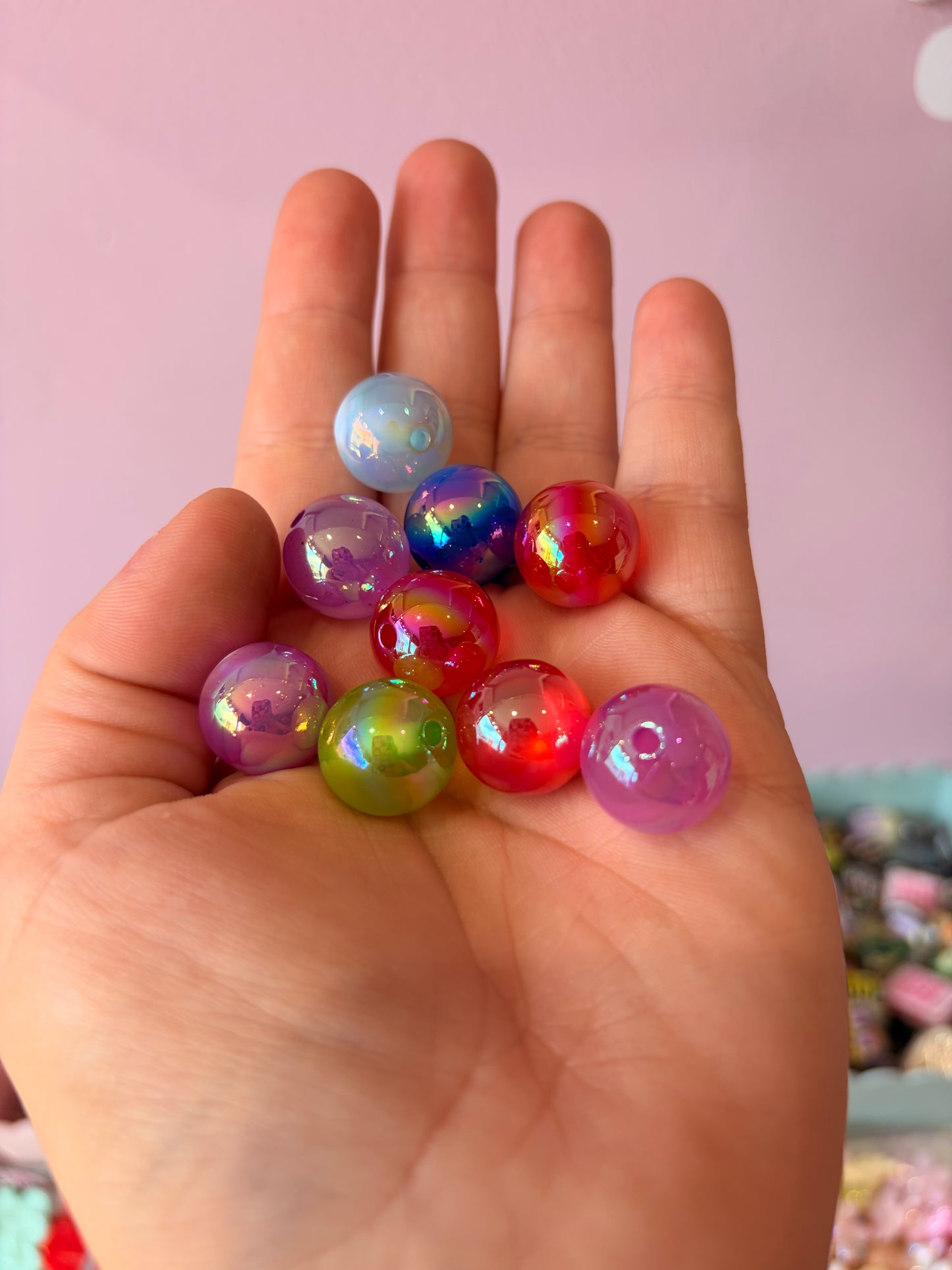 Cat eye mix 16mm (10pcs)