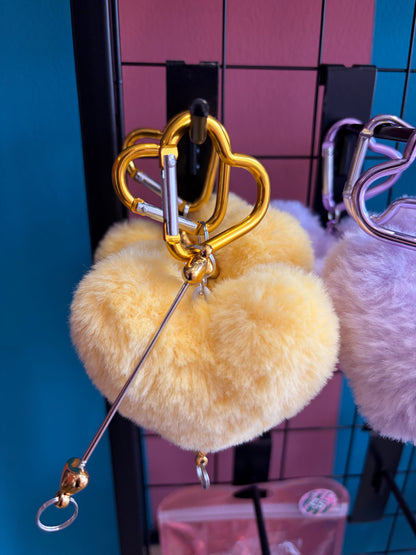 Fluffy heart beadable bar