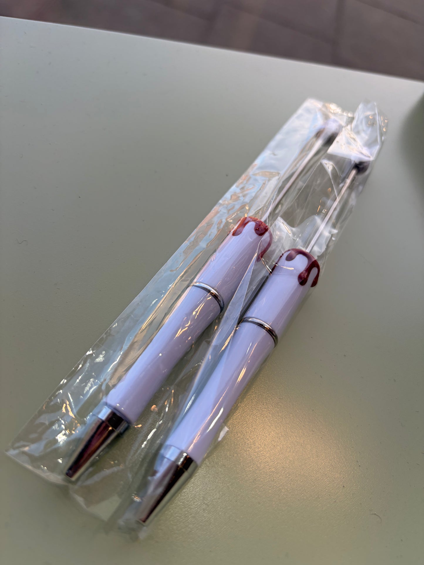 Drip style beadable pen