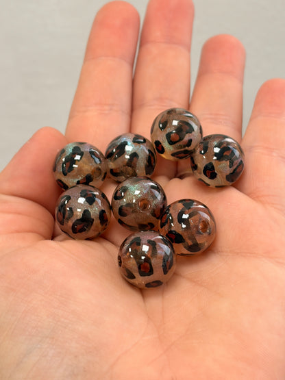 Leopard print 16mm (10pcs)