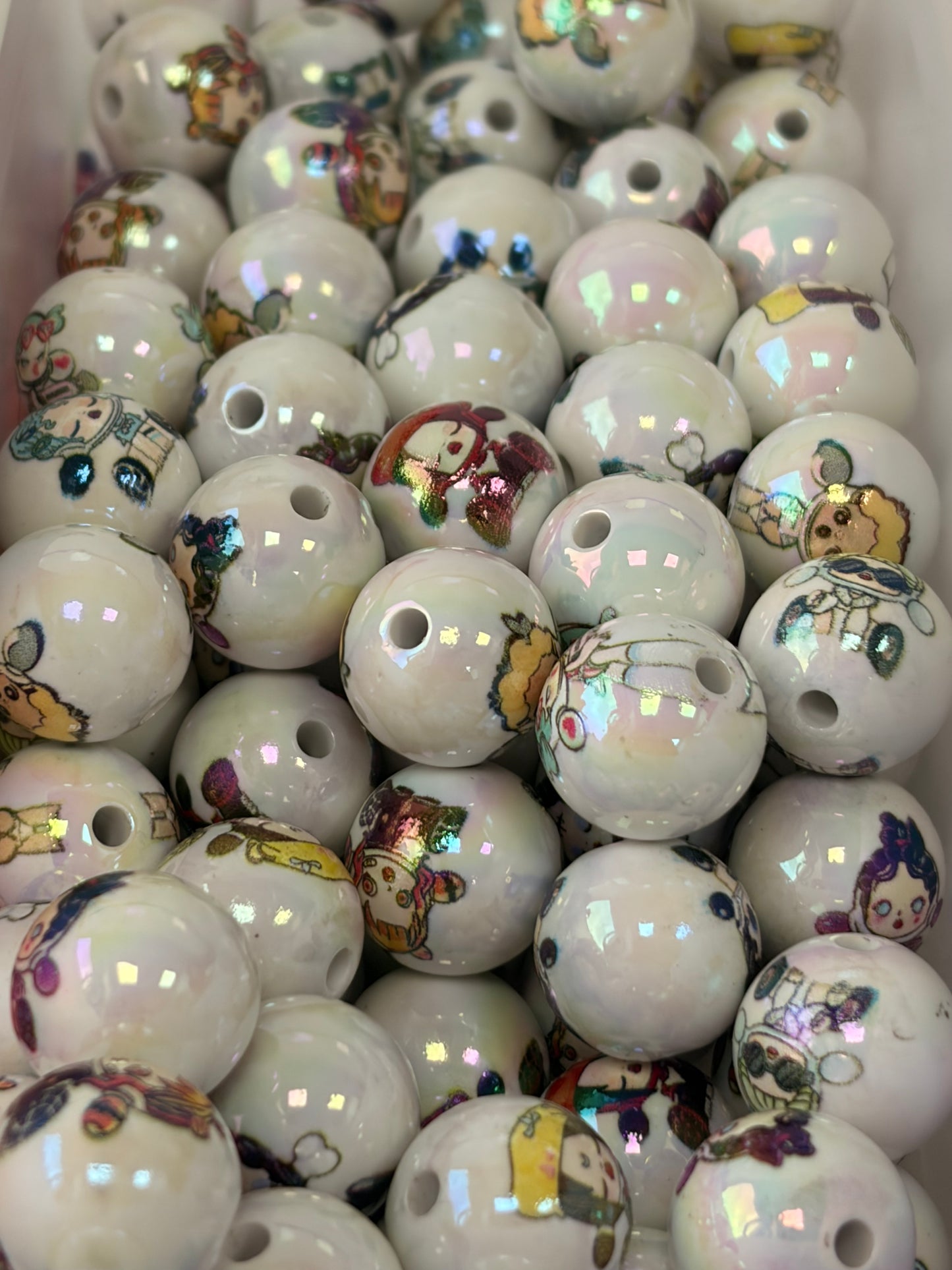 Skull panda 16mm (10pcs)