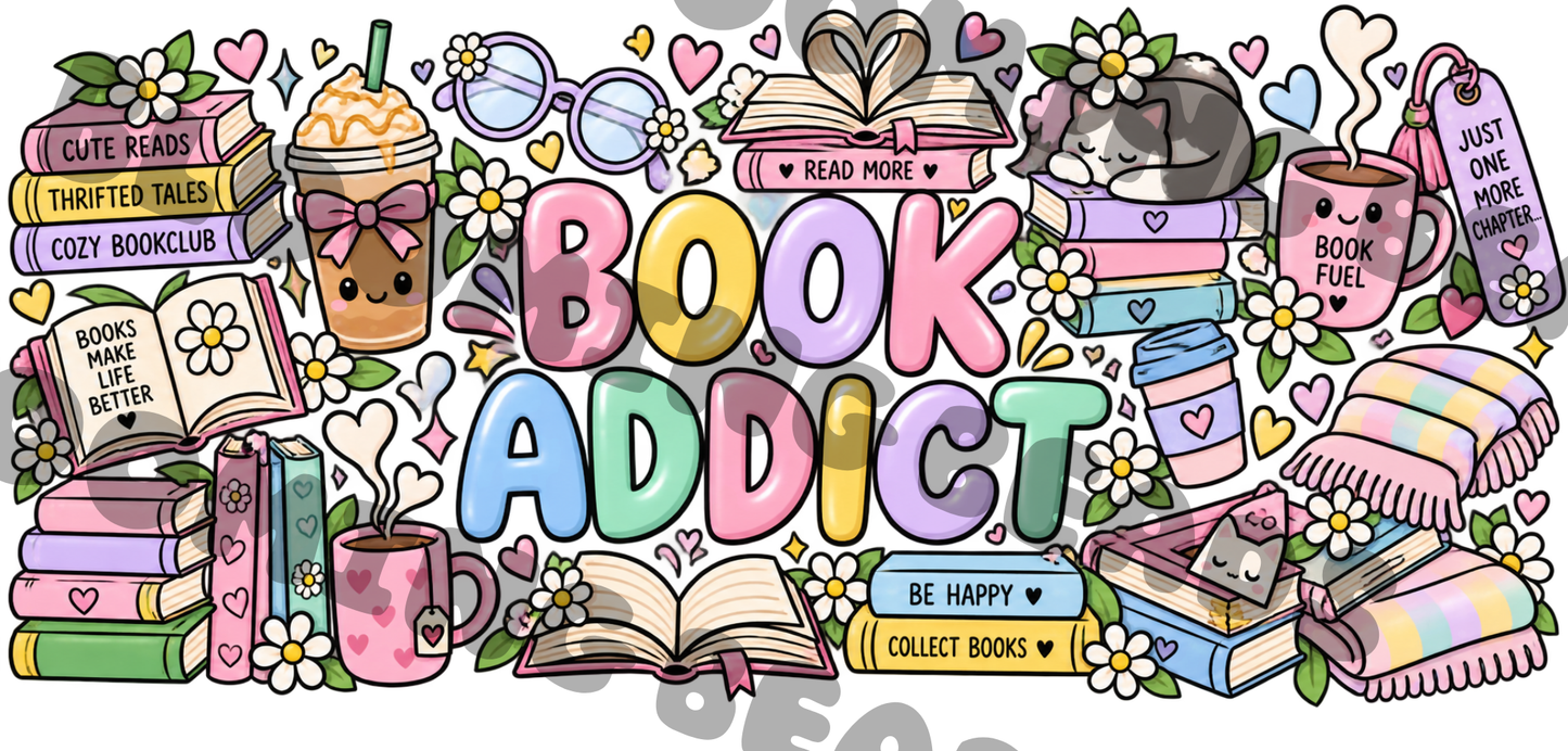 16oz wrap book addict