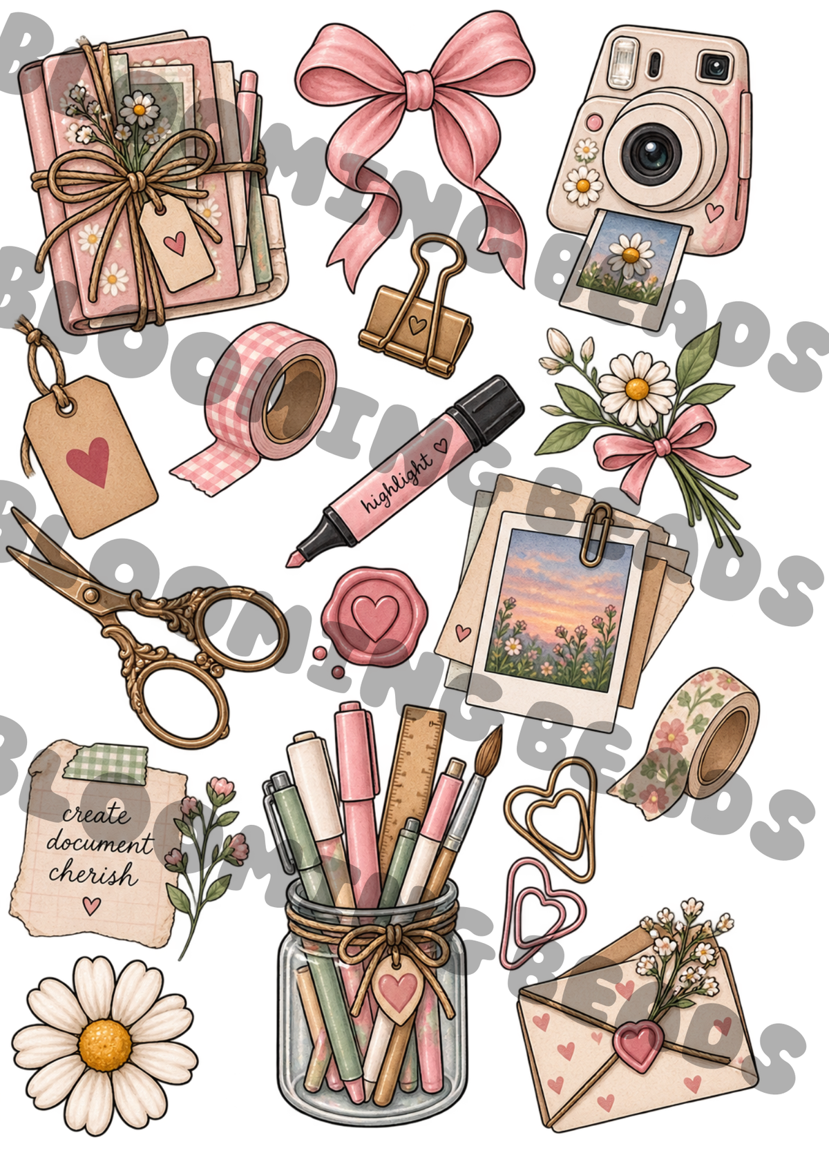 A4 element sheet scrapbooking 2