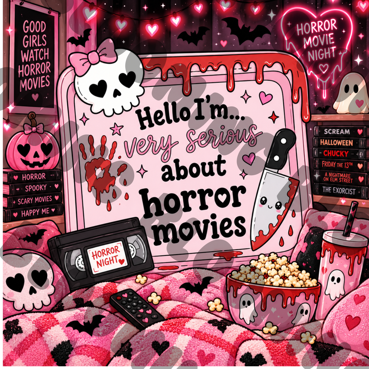 Horror printed vinyl