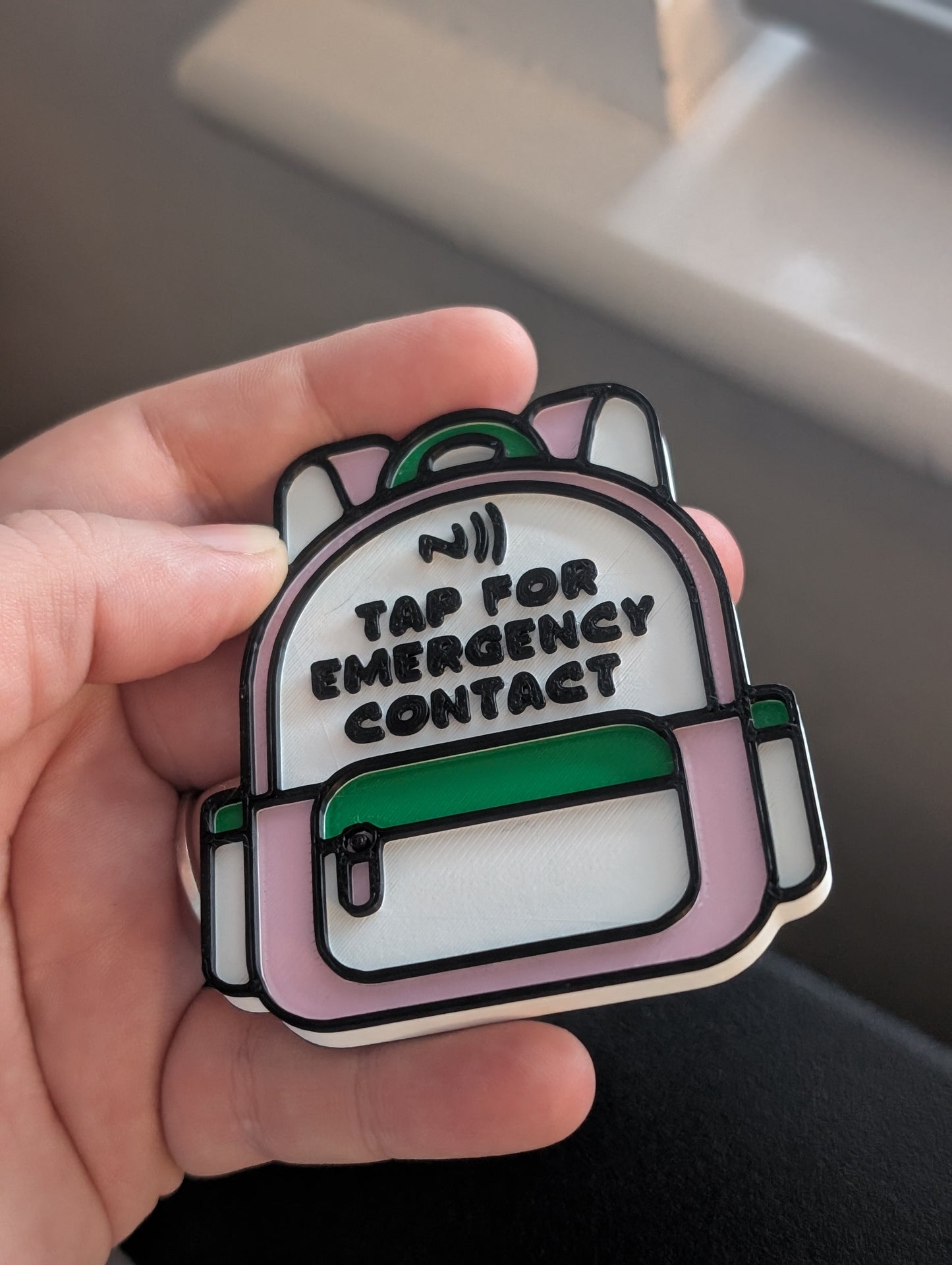 Emergency contact nfc tags