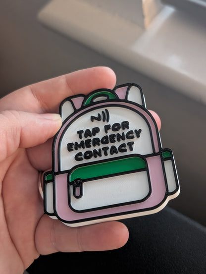 Emergency contact nfc tags