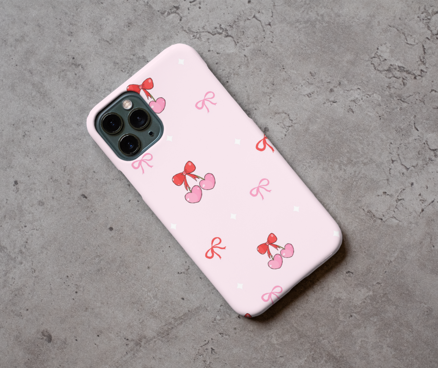 Cherry bow phone case