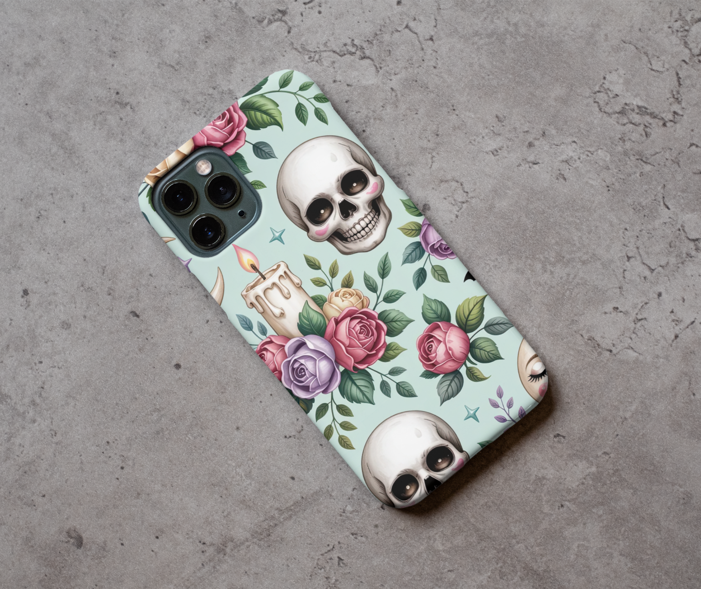 Skull style phone case