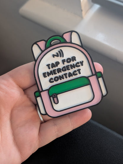 Emergency contact nfc tags