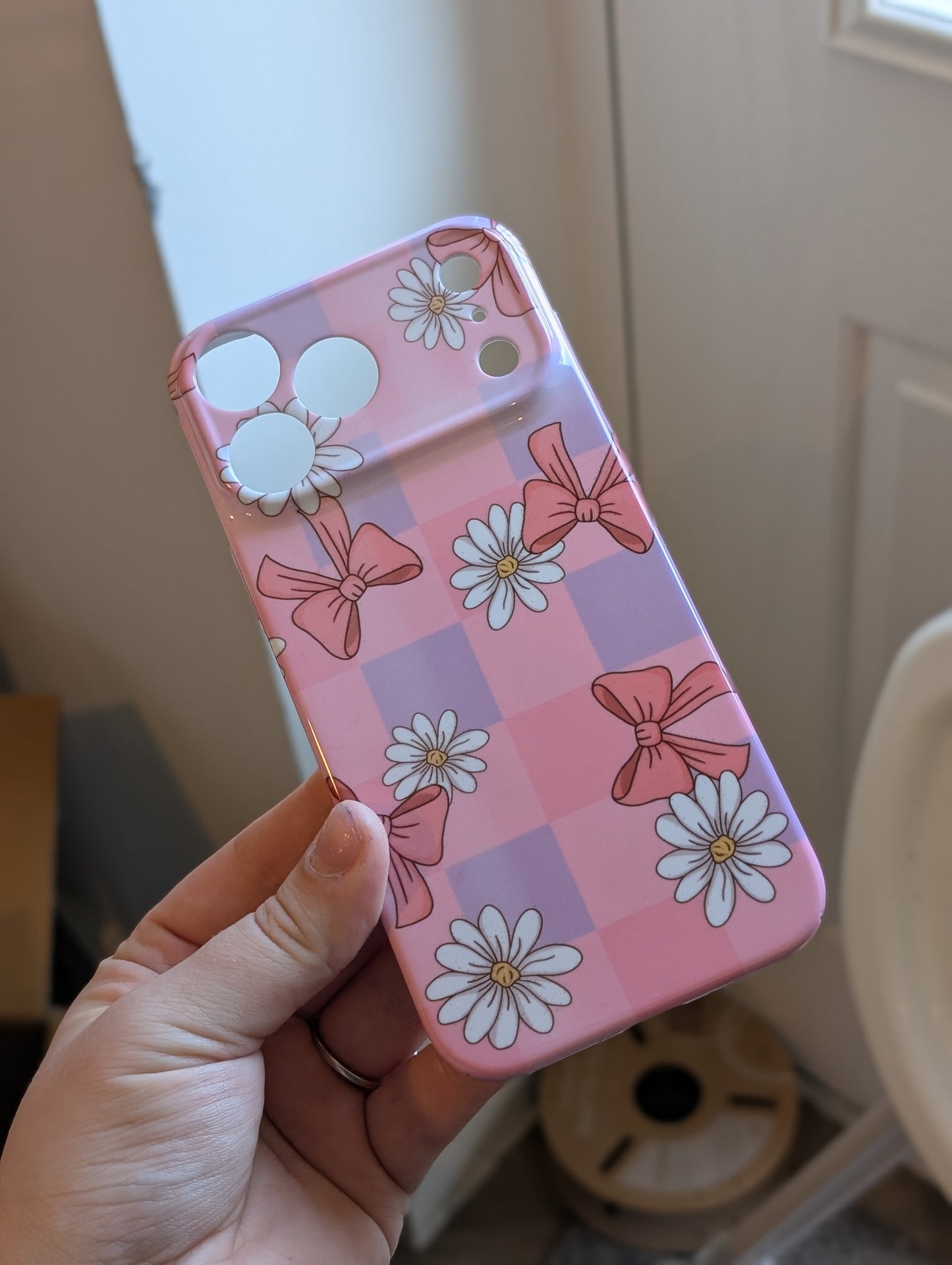 Bow & flowers phone case