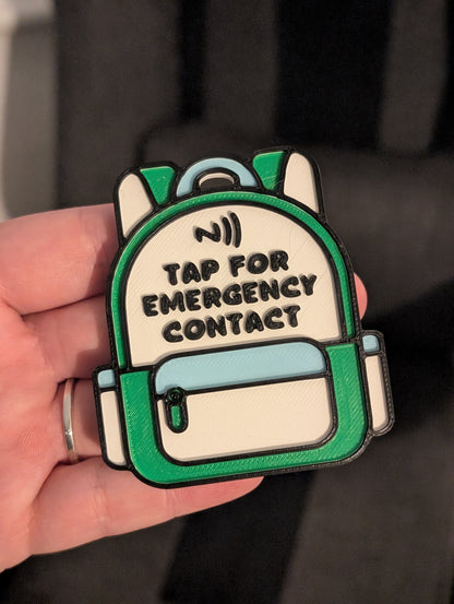 Emergency contact nfc tags